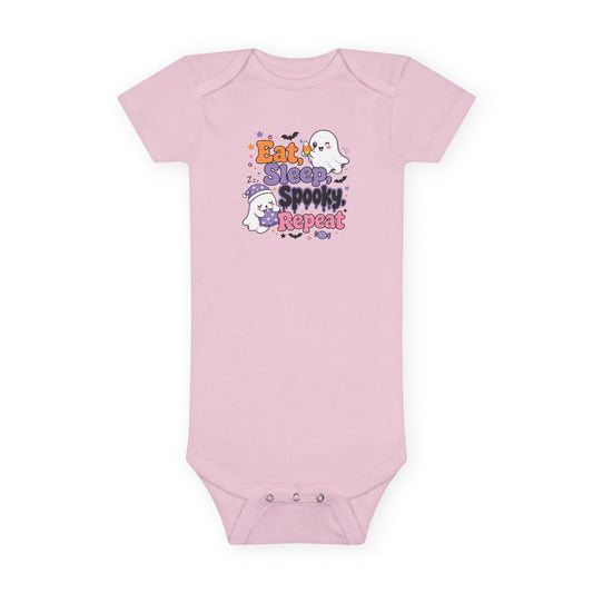 Eat. Sleep. Spooky. Repeat. Baby Bodysuit 👻