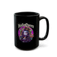 Halloween Queen Black Mug — Gothic Witch Illustration Coffee Cup (11oz/15oz)