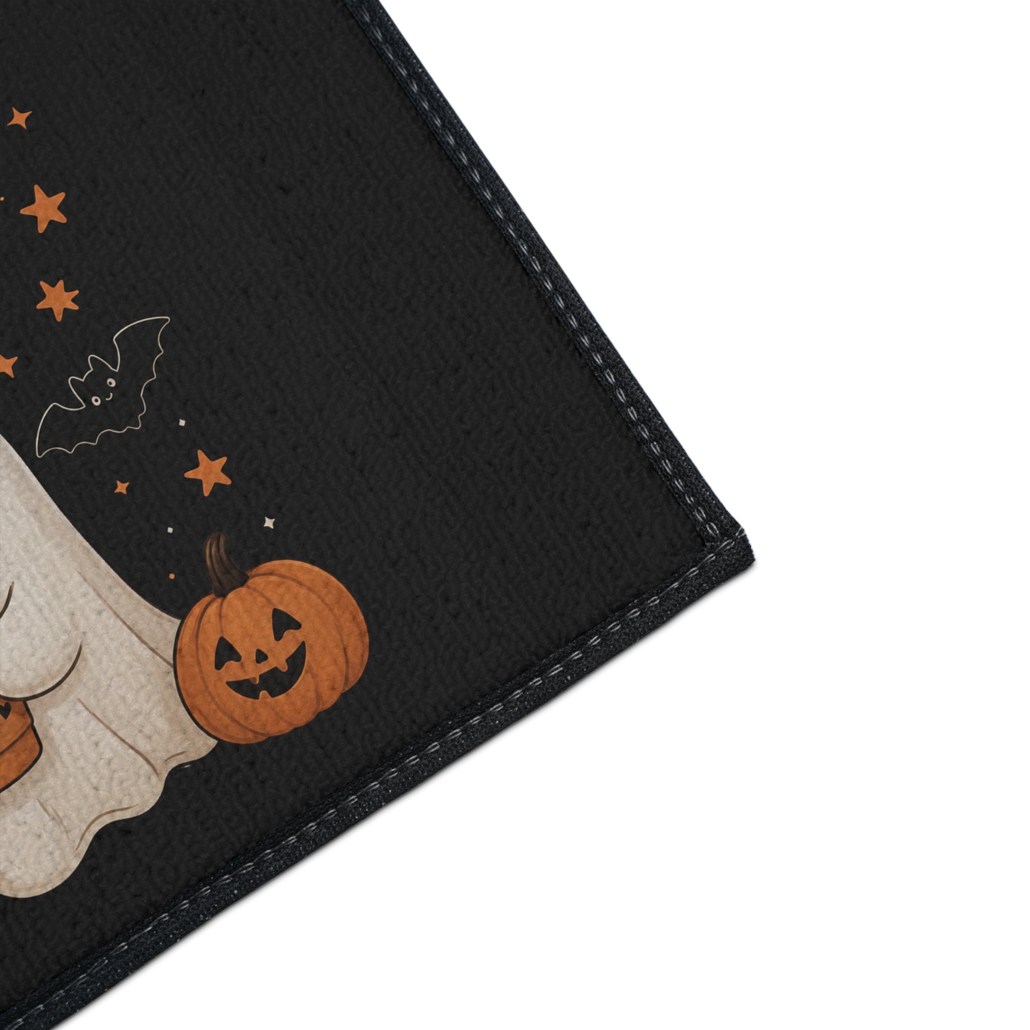 Spooky Season Floor Mat — Cute Ghost Pumpkin Halloween Doormat