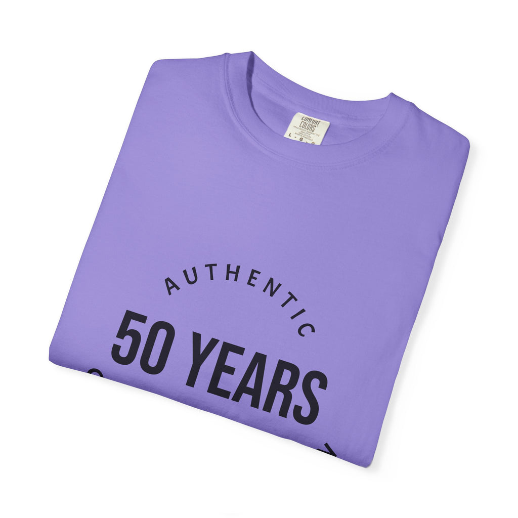 50th Birthday Tee — "50 Years of Not Giving a Damn" Gen X Retro Shirt