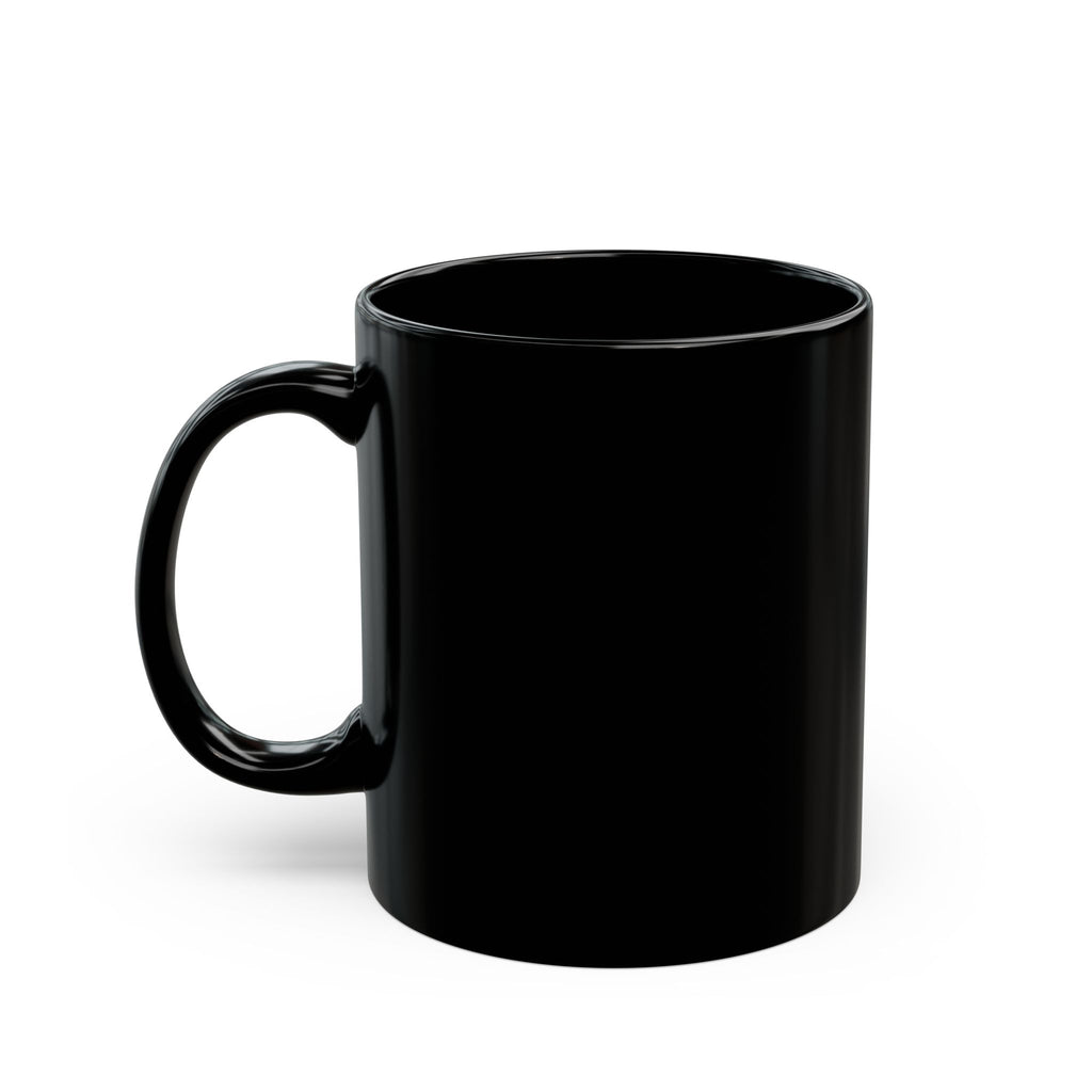 Halloween Queen Black Mug — Gothic Witch Illustration Coffee Cup (11oz/15oz)