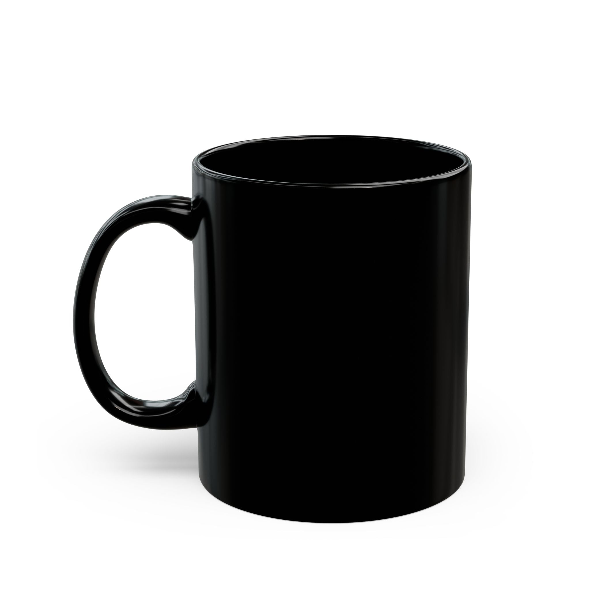 Halloween Queen Black Mug — Gothic Witch Illustration Coffee Cup (11oz/15oz)