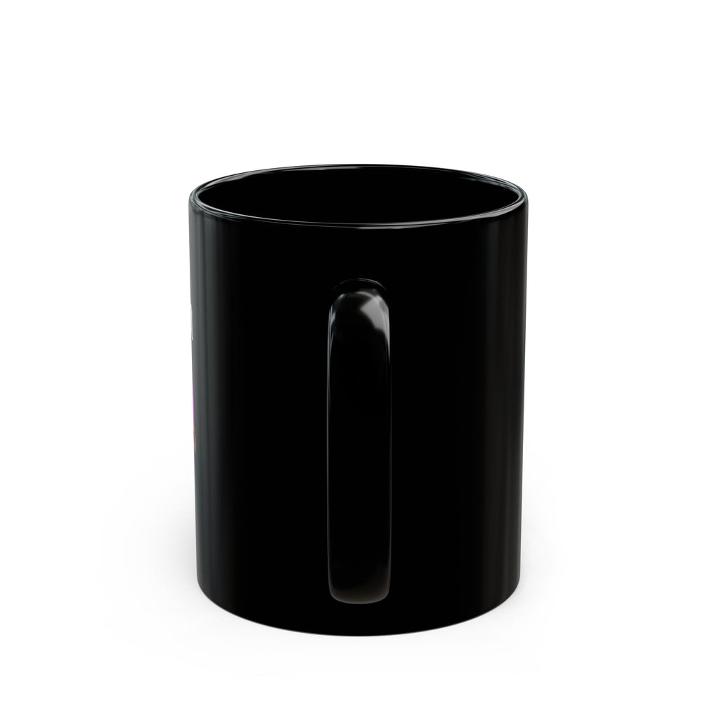 Halloween Queen Black Mug — Gothic Witch Illustration Coffee Cup (11oz/15oz)