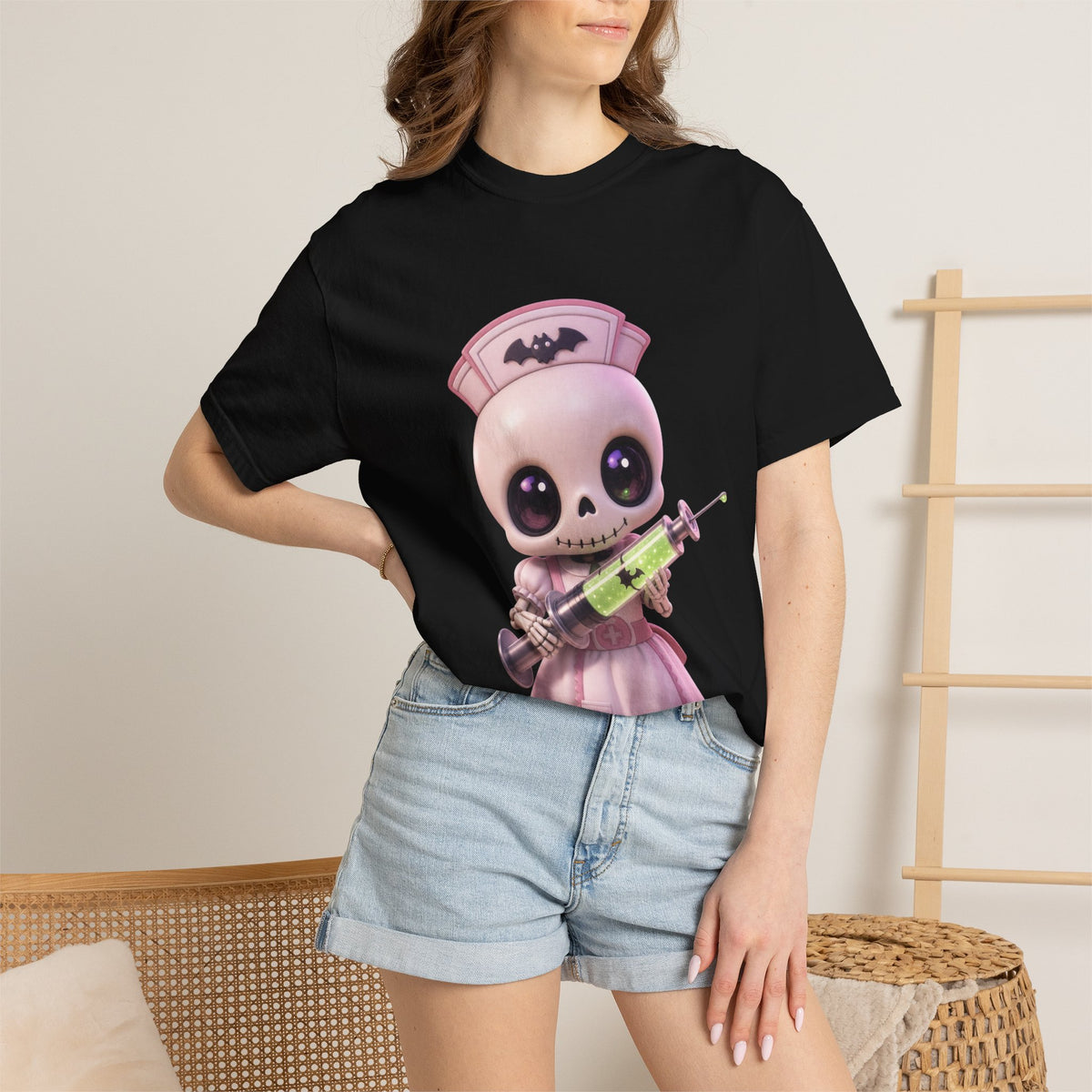 Gothic Nurse Skeleton Tee