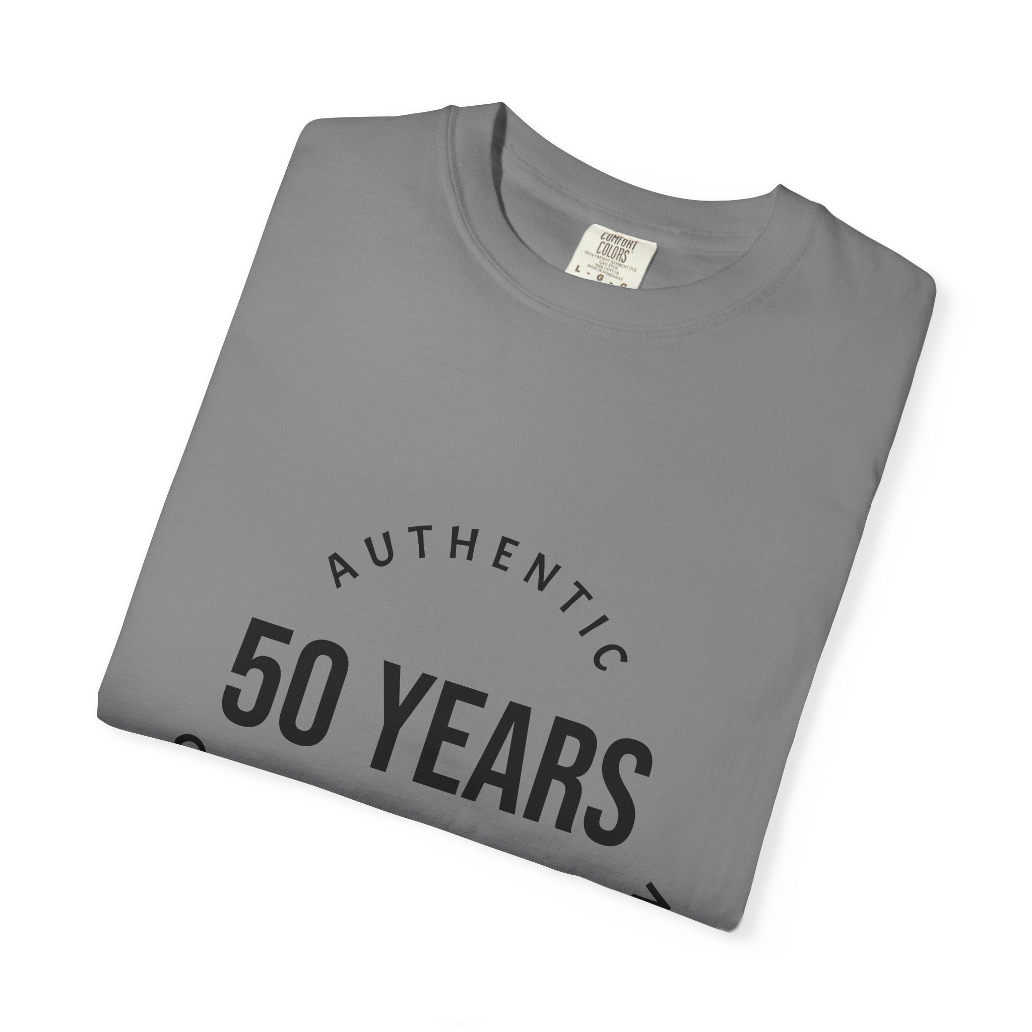 50th Birthday Tee — "50 Years of Not Giving a Damn" Gen X Retro Shirt