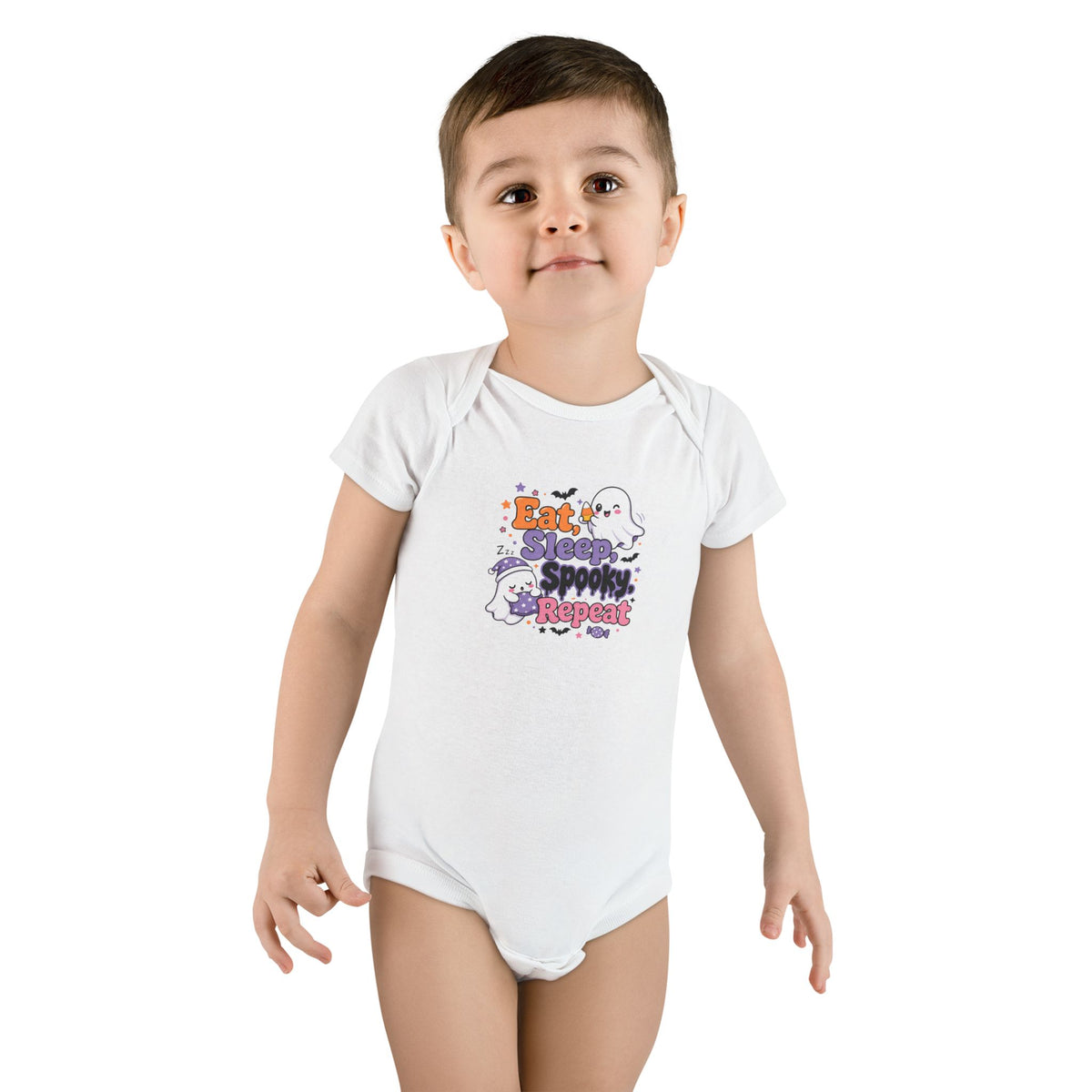 Eat. Sleep. Spooky. Repeat. Baby Bodysuit 👻