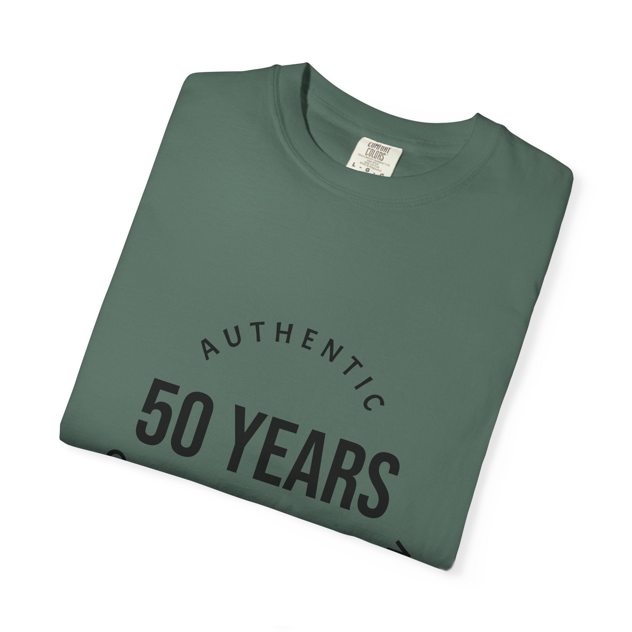 50th Birthday Tee — "50 Years of Not Giving a Damn" Gen X Retro Shirt