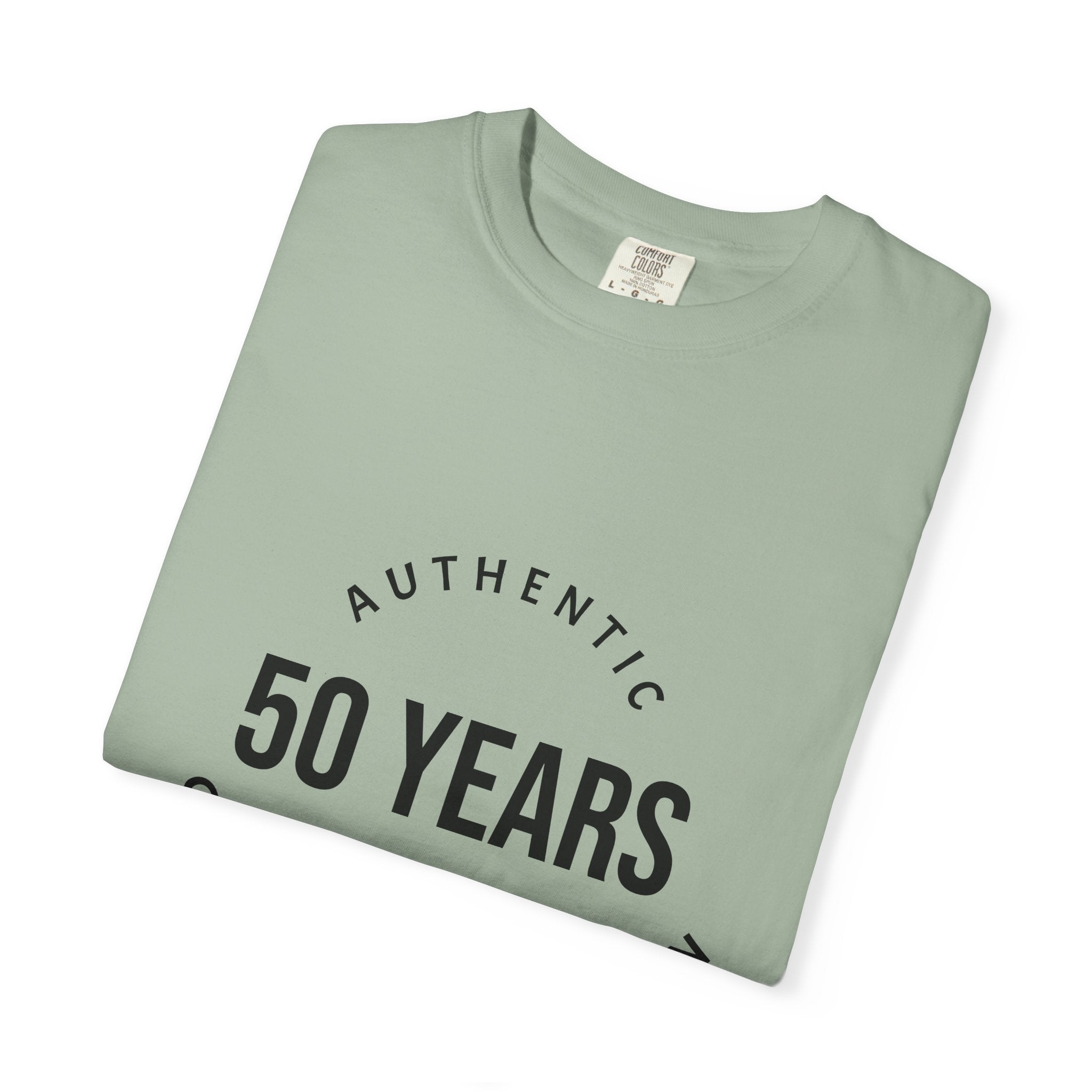 50th Birthday Tee — "50 Years of Not Giving a Damn" Gen X Retro Shirt