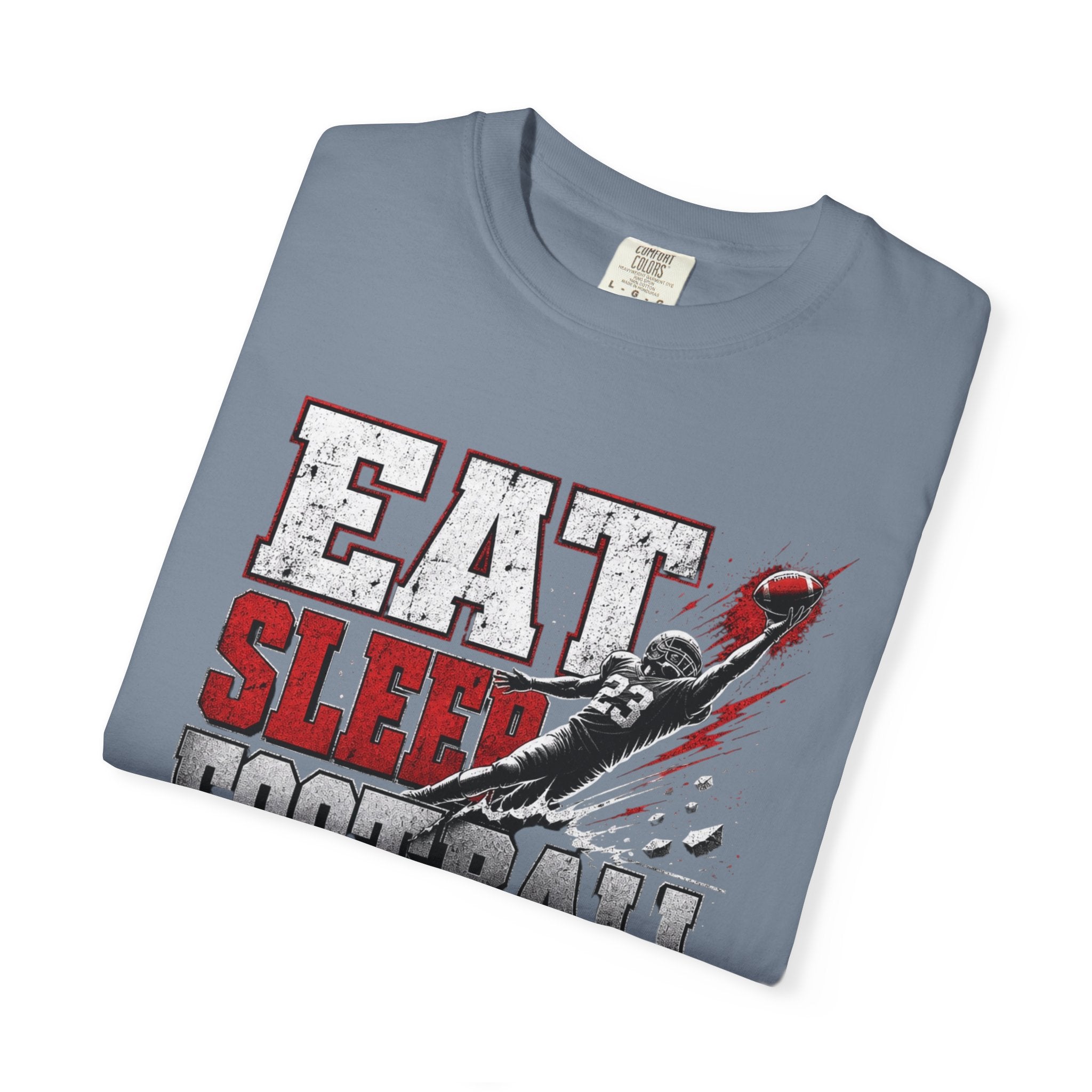 Eat Sleep Football Repeat T-Shirt — Football Fan Tee for Players & Fans