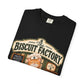 The Biscuit Factory Cat Tee — Double-Sided Bakery Cat Shirt