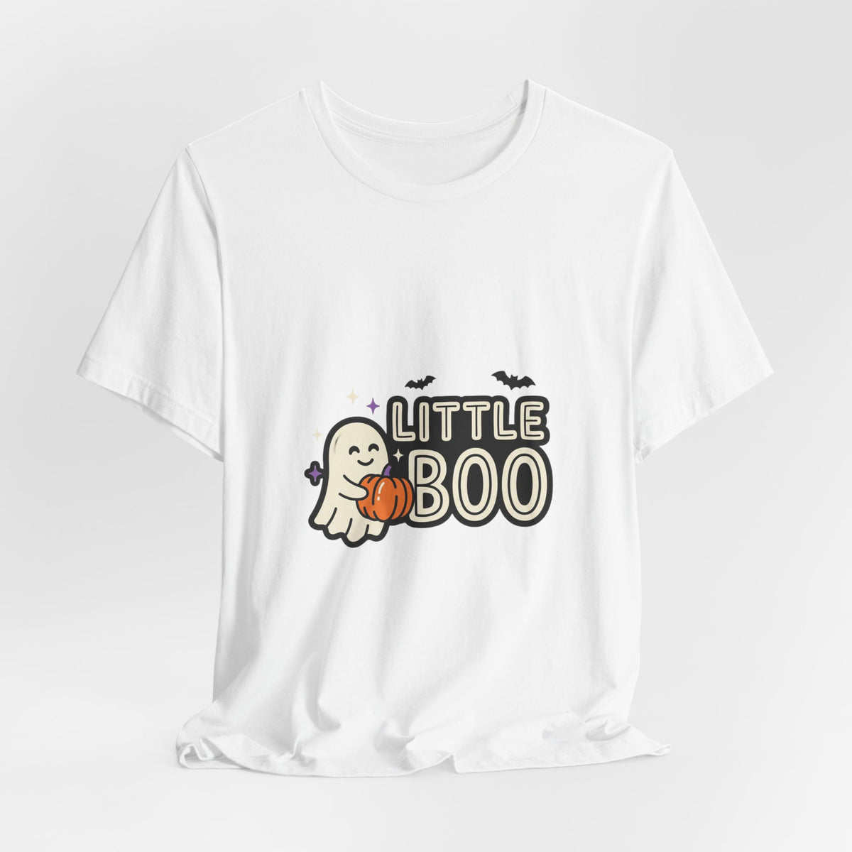 Little Boo Halloween Tee | Matching Family Halloween Shirt, Ghost Pumpkin Design