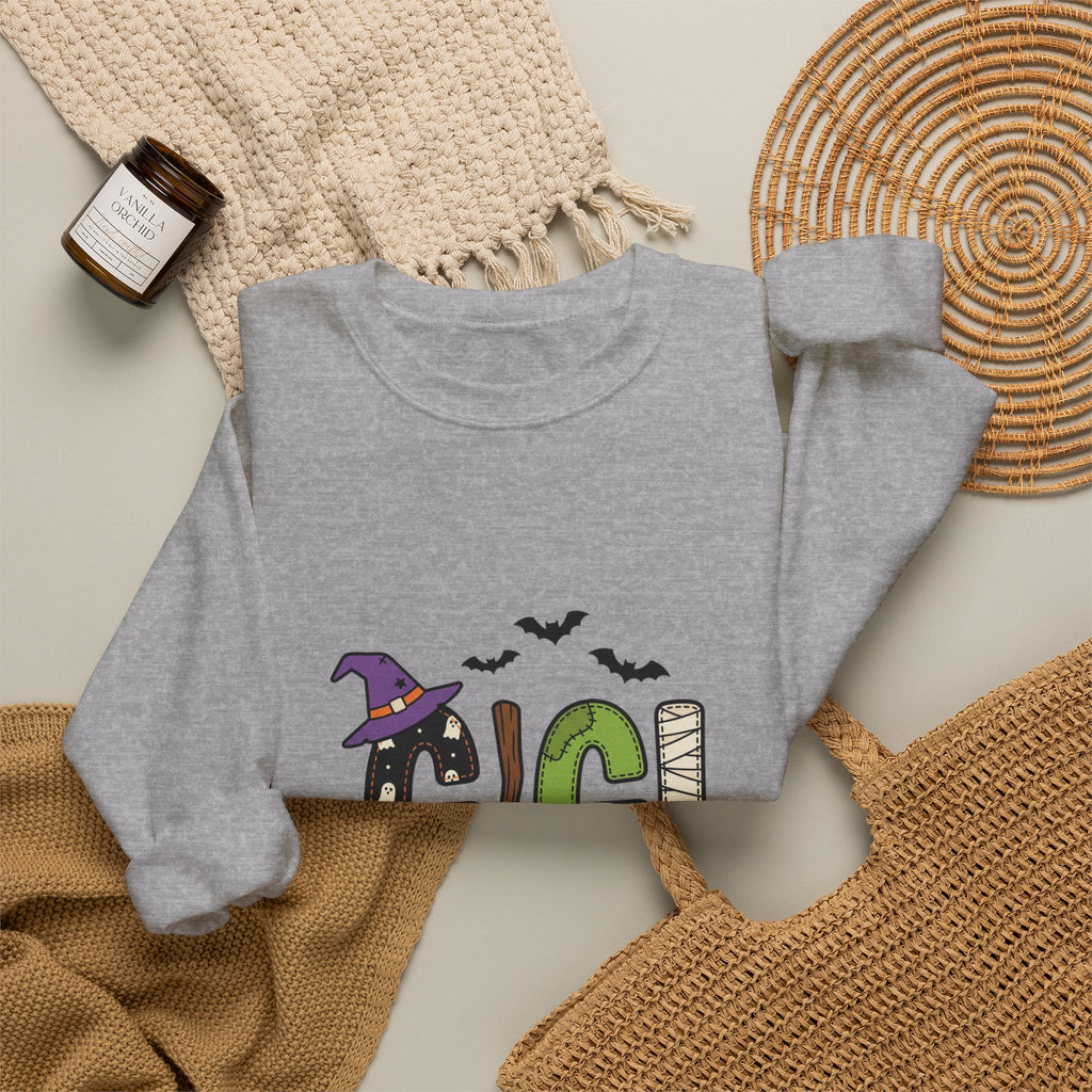 Halloween Gigi Sweatshirt | Matching Family Halloween, Witch Hat Bats Webs