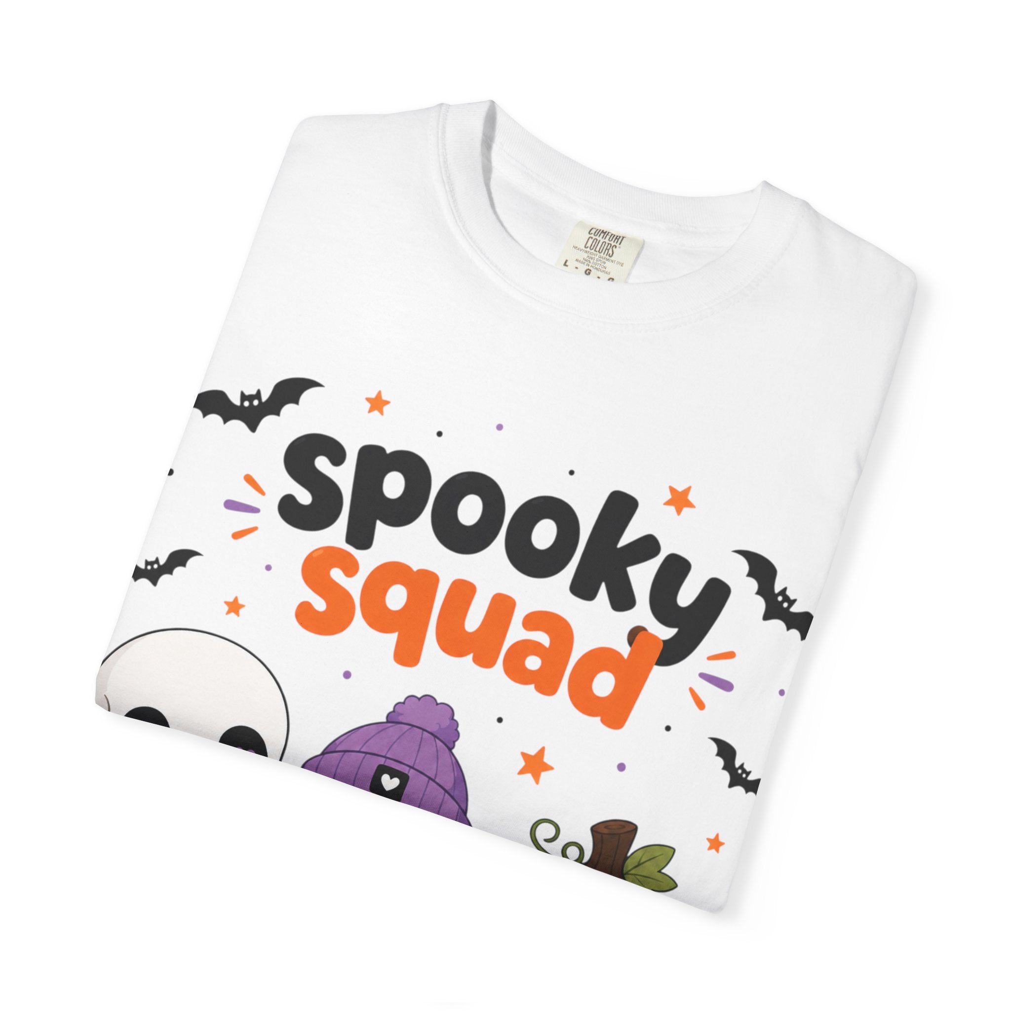 Spooky Squad Halloween T-Shirt — Cute Skeleton Ghost Pumpkin Kids Tee