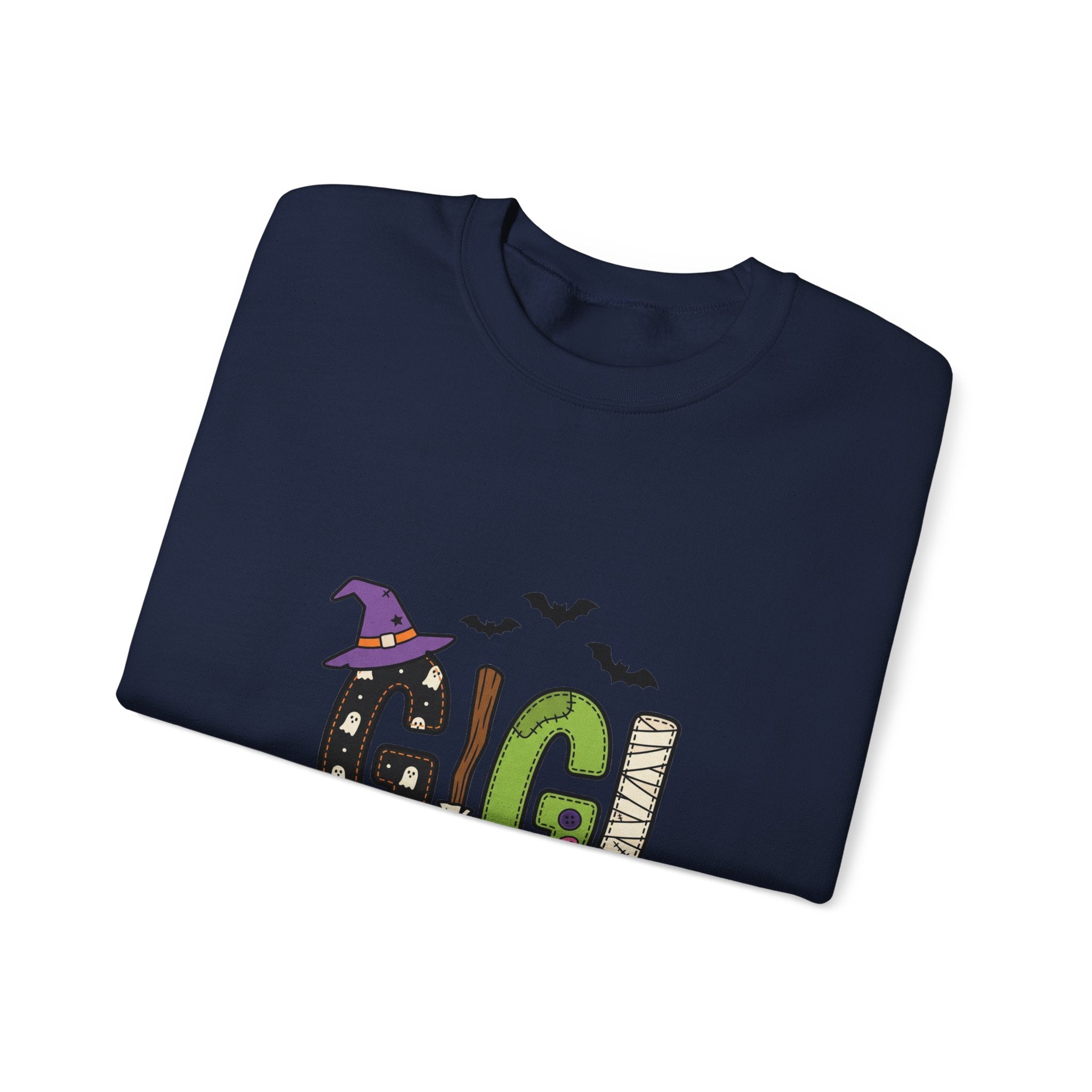 Halloween Gigi Sweatshirt | Matching Family Halloween, Witch Hat Bats Webs