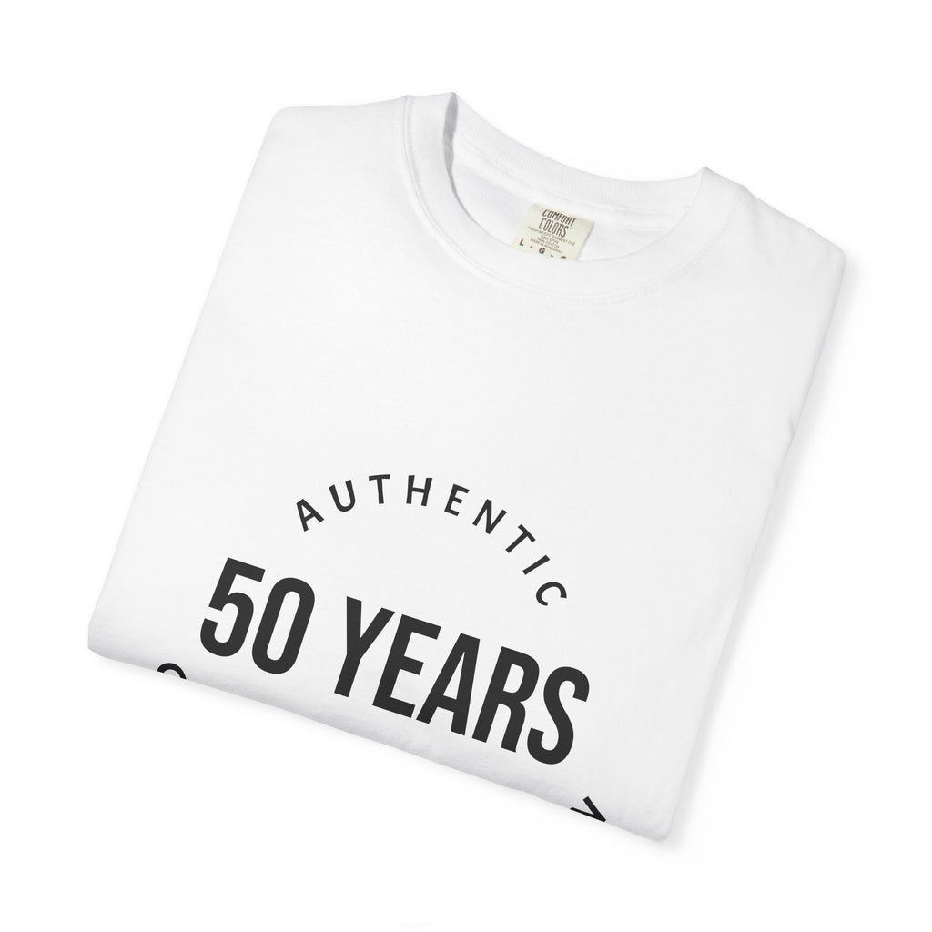 50th Birthday Tee — "50 Years of Not Giving a Damn" Gen X Retro Shirt