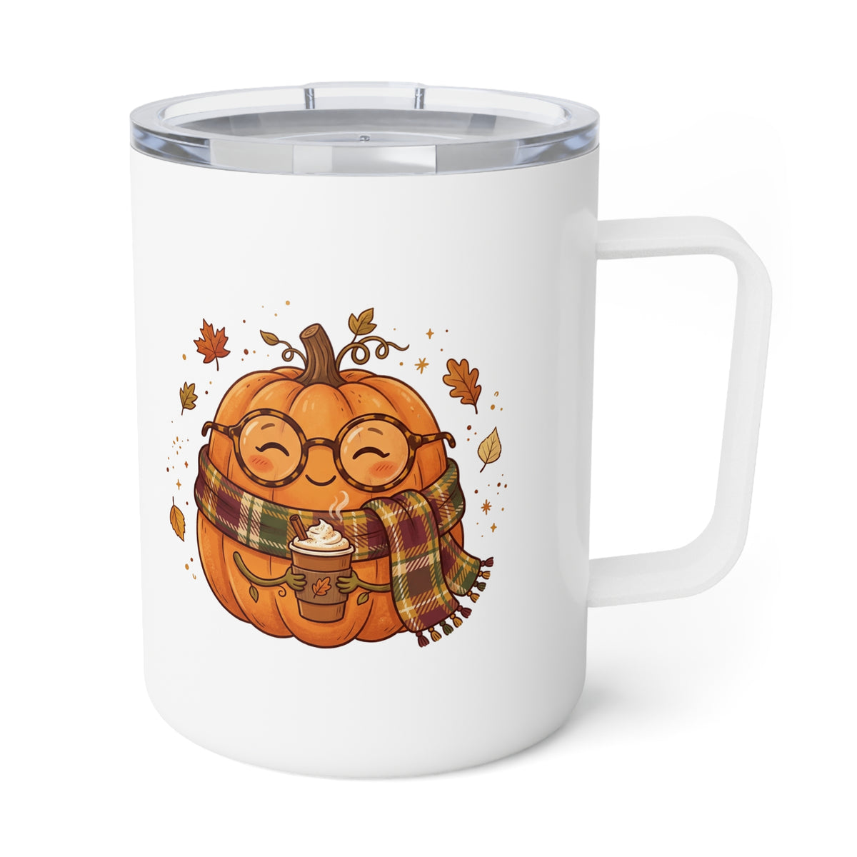 Cozy Pumpkin 10oz Insulated Mug 🎃☕