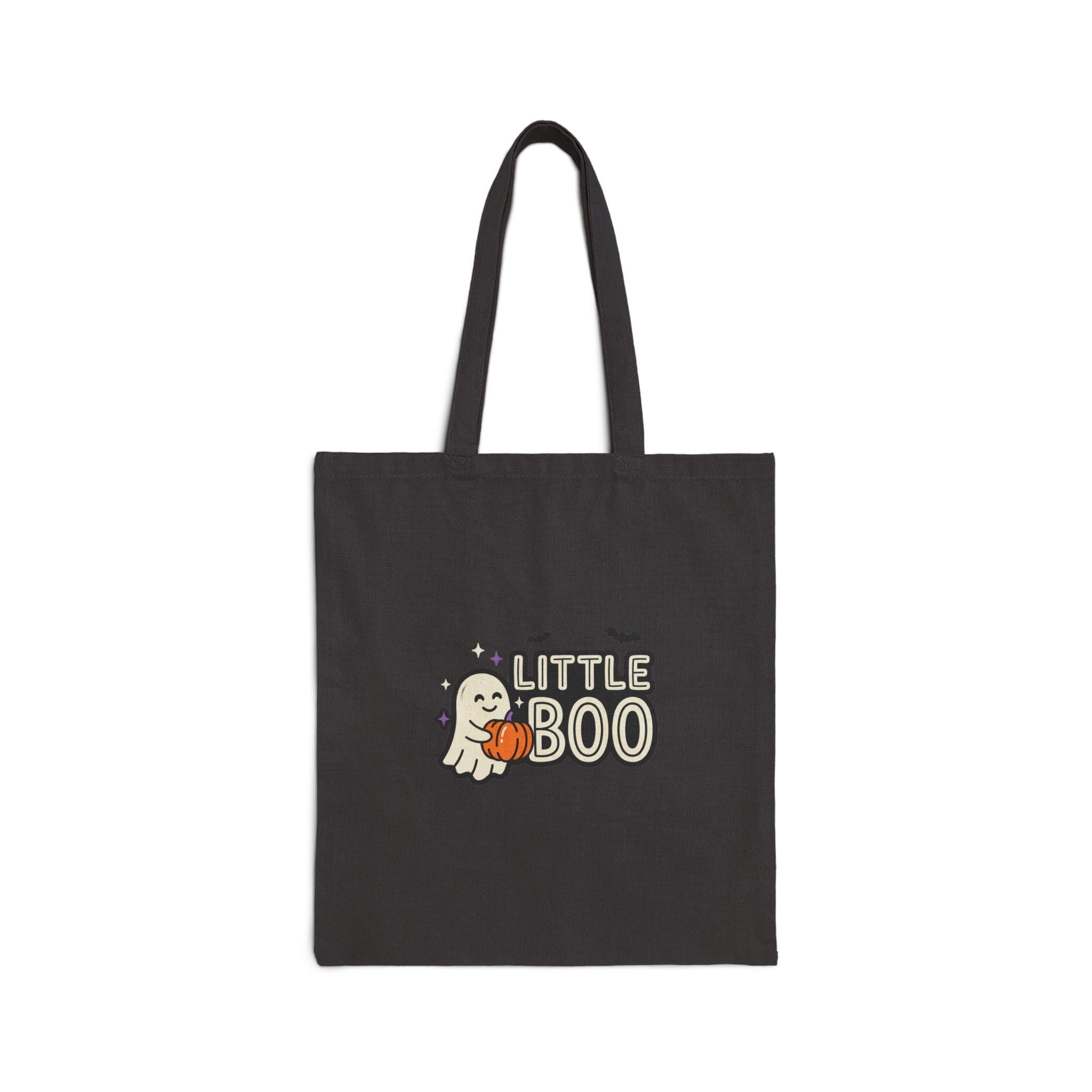 Little Boo Tote, Halloween Family Matching, Cute Ghost Pumpkin Canvas