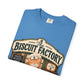 The Biscuit Factory Cat Tee — Double-Sided Bakery Cat Shirt