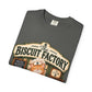 The Biscuit Factory Cat Tee — Double-Sided Bakery Cat Shirt