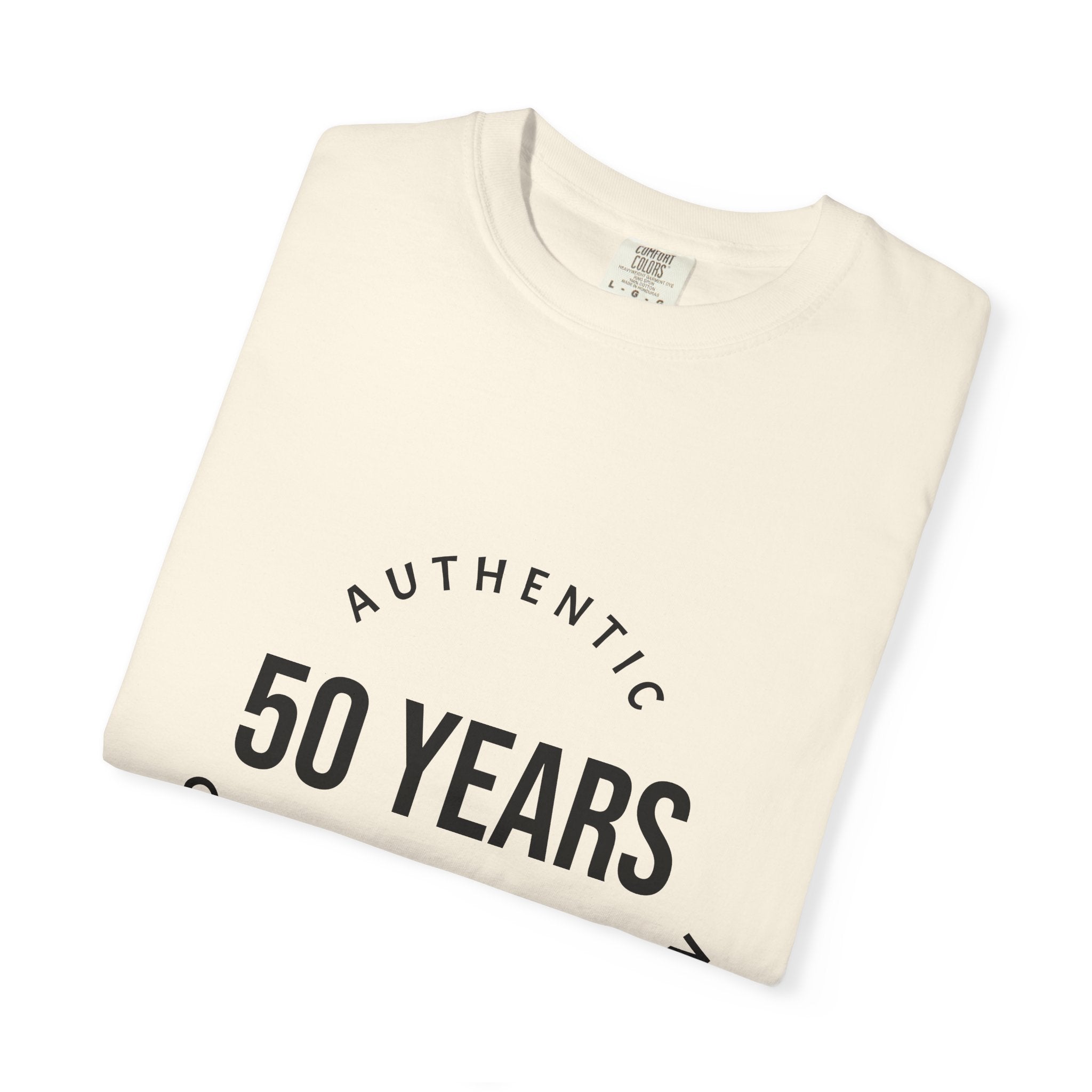 50th Birthday Tee — "50 Years of Not Giving a Damn" Gen X Retro Shirt