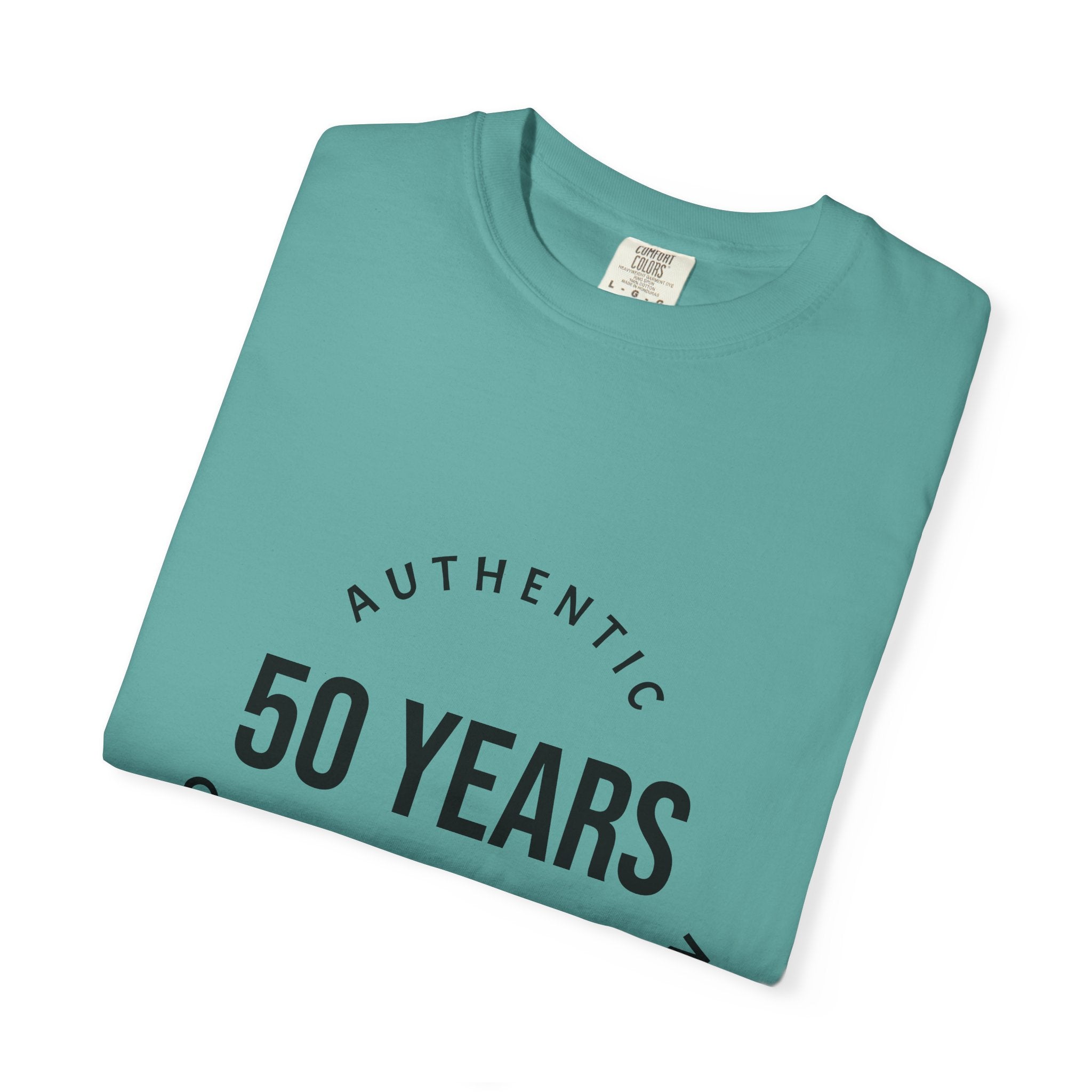 50th Birthday Tee — "50 Years of Not Giving a Damn" Gen X Retro Shirt