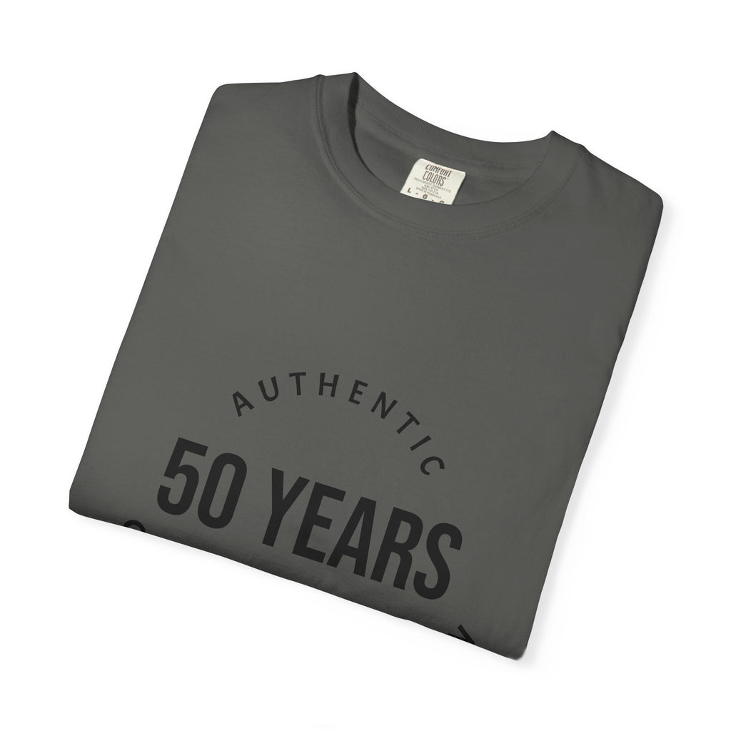 50th Birthday Tee — "50 Years of Not Giving a Damn" Gen X Retro Shirt