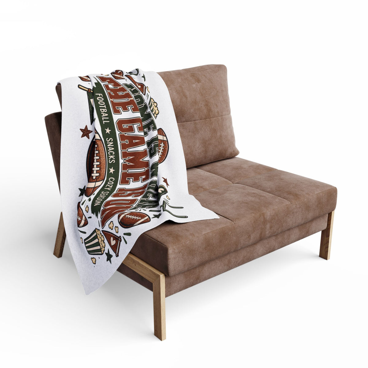 Home Is Where the Game Is On Fleece Blanket 🏈