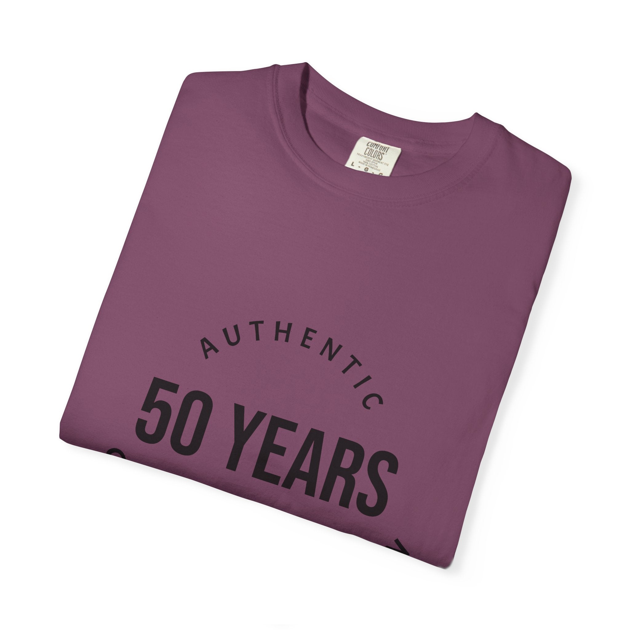 50th Birthday Tee — "50 Years of Not Giving a Damn" Gen X Retro Shirt