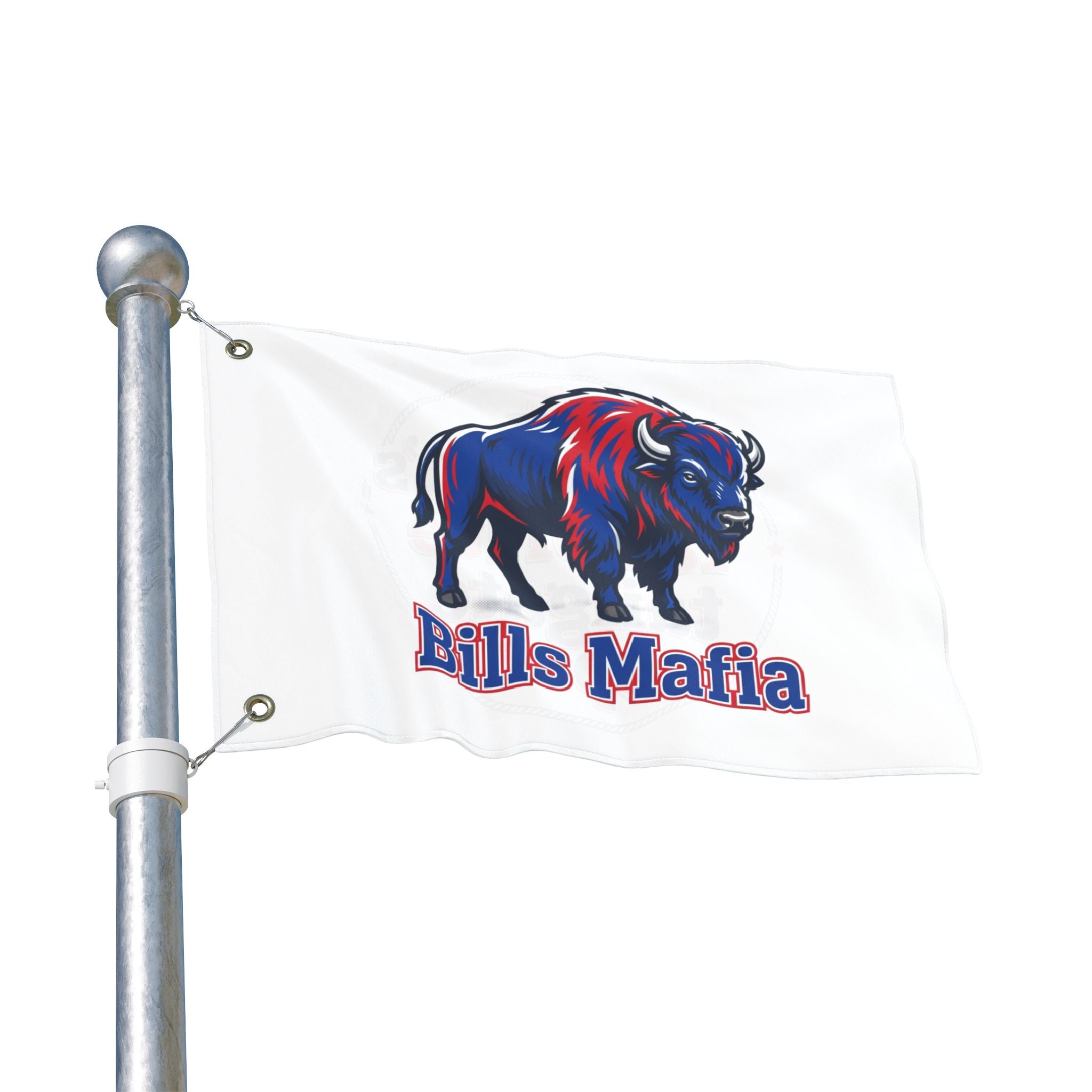 Bills Mafia Double-Sided Tailgate Flag — "Your Mom's Favorite Tailgate Spot"