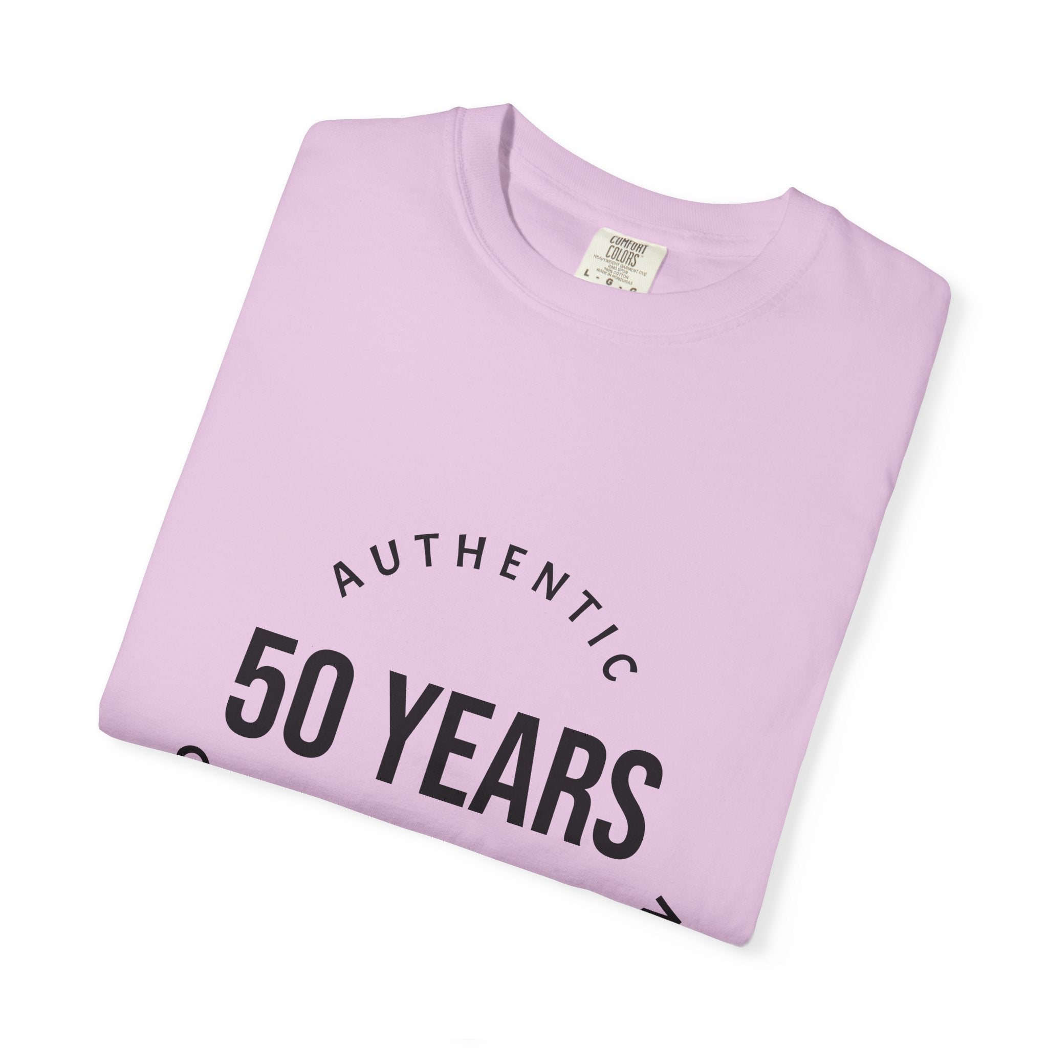 50th Birthday Tee — "50 Years of Not Giving a Damn" Gen X Retro Shirt