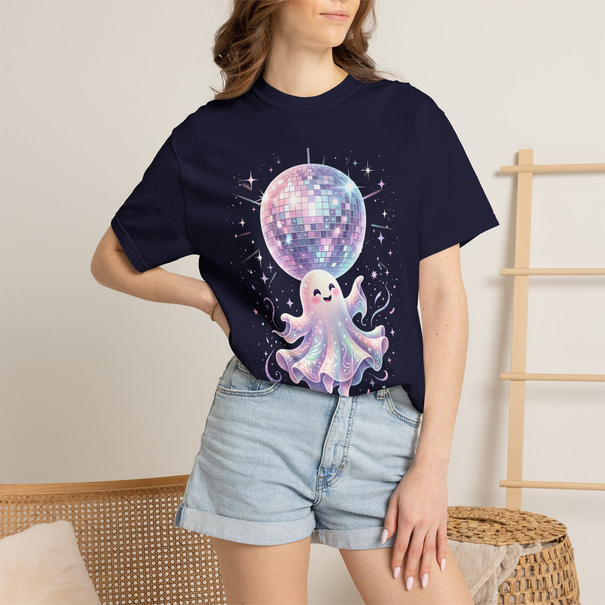 Disco Ball Ghost Tee