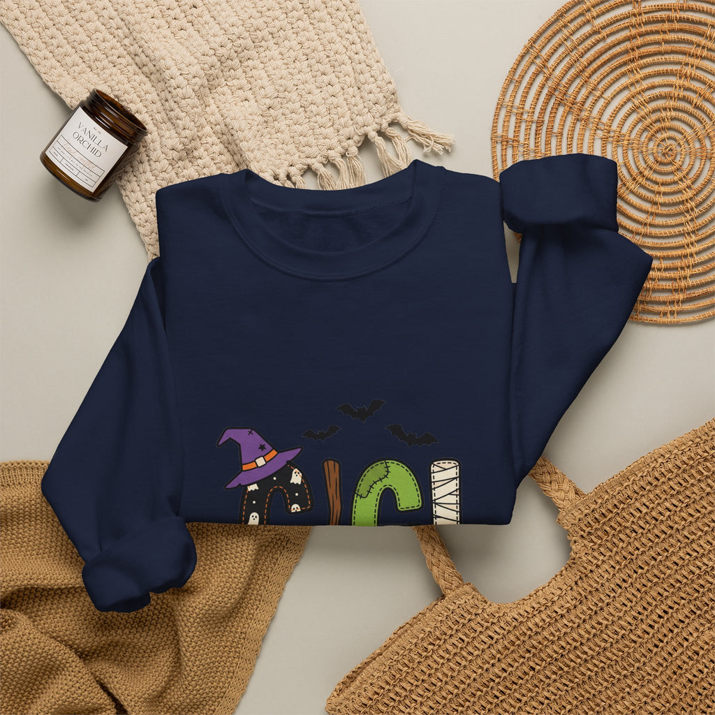 Halloween Gigi Sweatshirt | Matching Family Halloween, Witch Hat Bats Webs