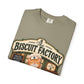 The Biscuit Factory Cat Tee — Double-Sided Bakery Cat Shirt