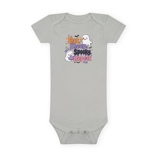 Eat. Sleep. Spooky. Repeat. Baby Bodysuit 👻