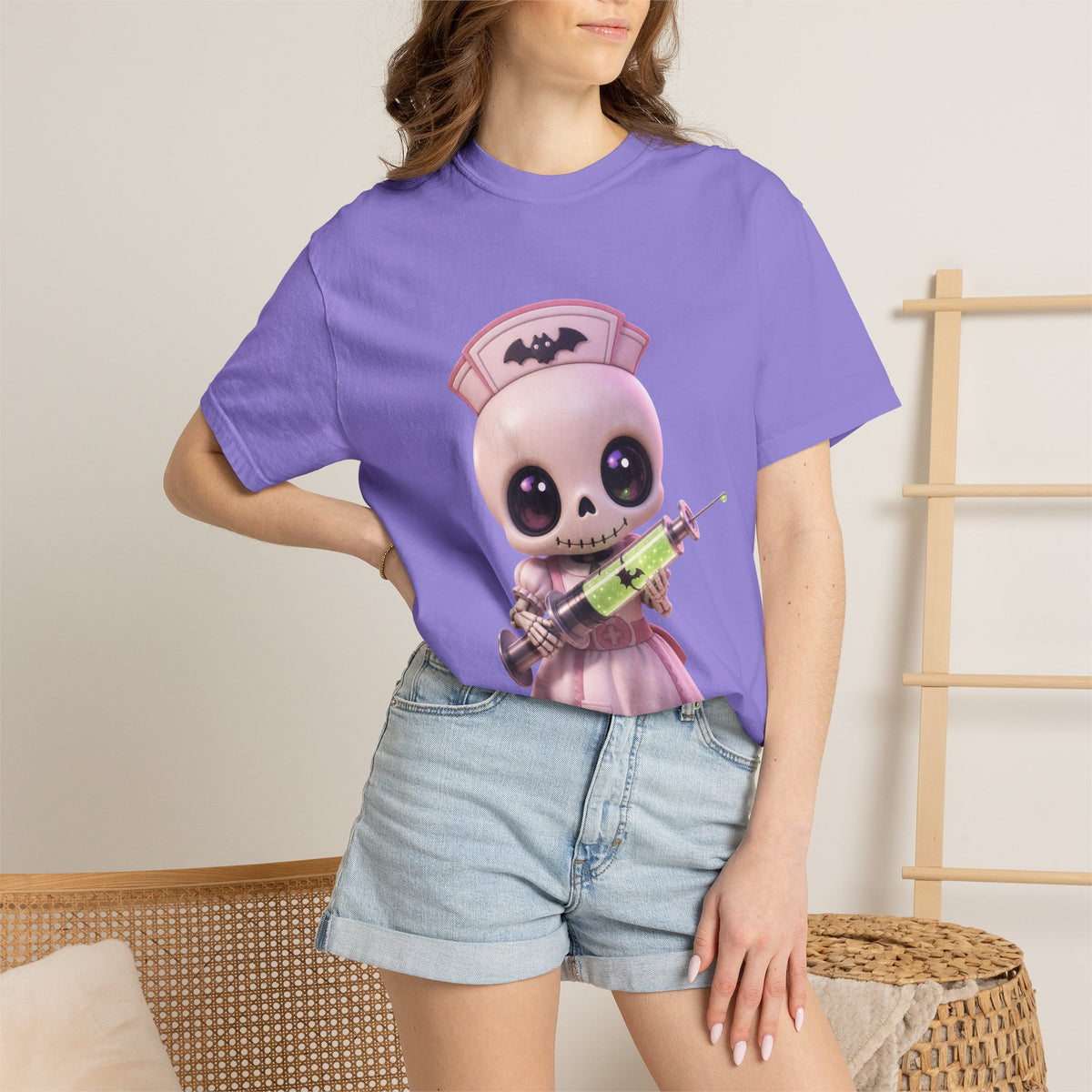 Gothic Nurse Skeleton Tee