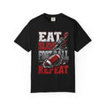 Eat Sleep Football Repeat T-Shirt — Football Fan Tee for Players & Fans