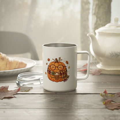 Cozy Pumpkin 10oz Insulated Mug 🎃☕