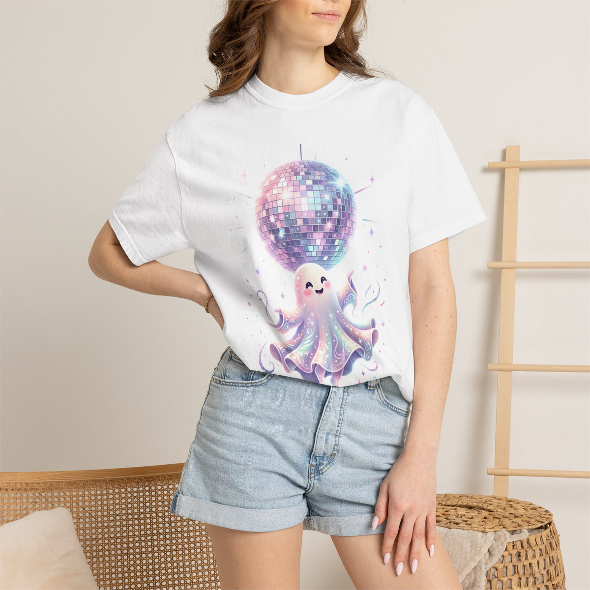 Disco Ball Ghost Tee